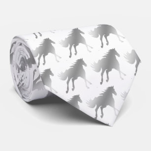 Horse Mustang Team Mascot  Football Necktie