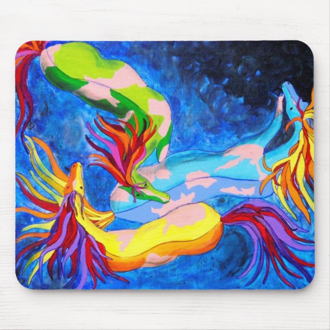 Horse of a Different Colour Mouse Pad (Front)