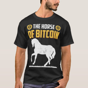Horse of Bitcoin BTC Retro Cryptocurrency T-Shirt