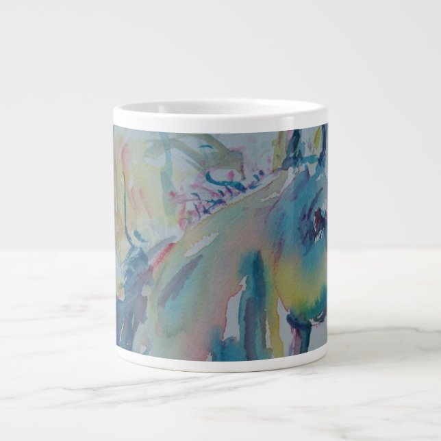 Horse of Many Colours Large Coffee Mug (Front)