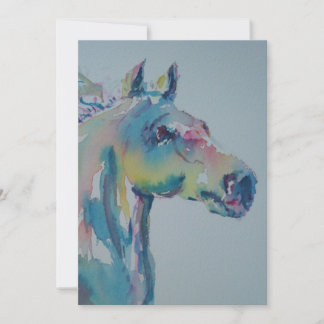 Horse of Many Colours Thank You Card