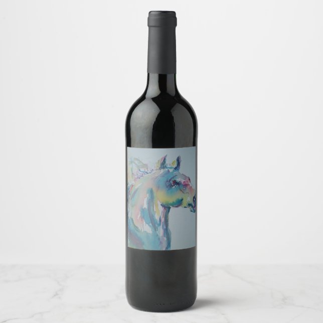 Horse of Many Colours Wine Label (Front)