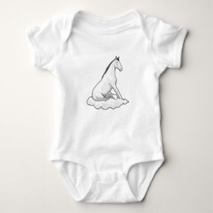 Horse on Cloud Baby Bodysuit