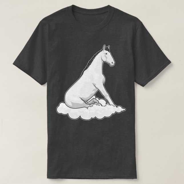 Horse on Cloud T-Shirt (Design Front)