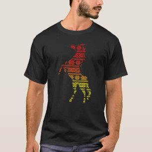 Horse On Native American Pattern For Women Men Kid T-Shirt