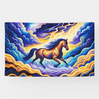 horse on the clouds banner