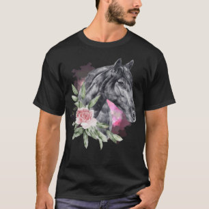 Horse on the flower sabrina animals T-Shirt
