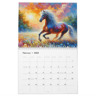 Horse on the Meadow Calendar