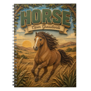 Horse Open Grasslands POPCUT Notebook