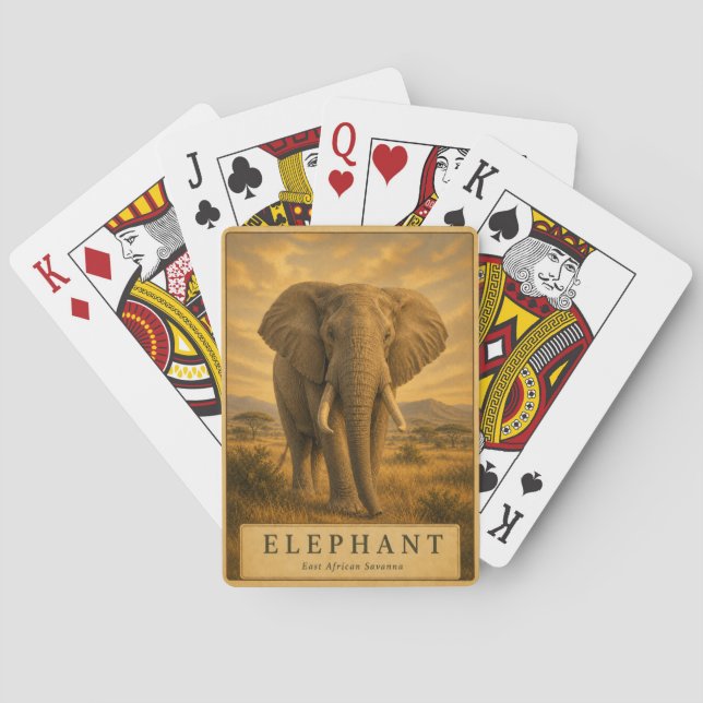 Horse Open Grasslands VINTAGE Playing Cards (Back)