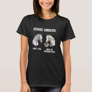 Horse owner but with percherons what see T-Shirt