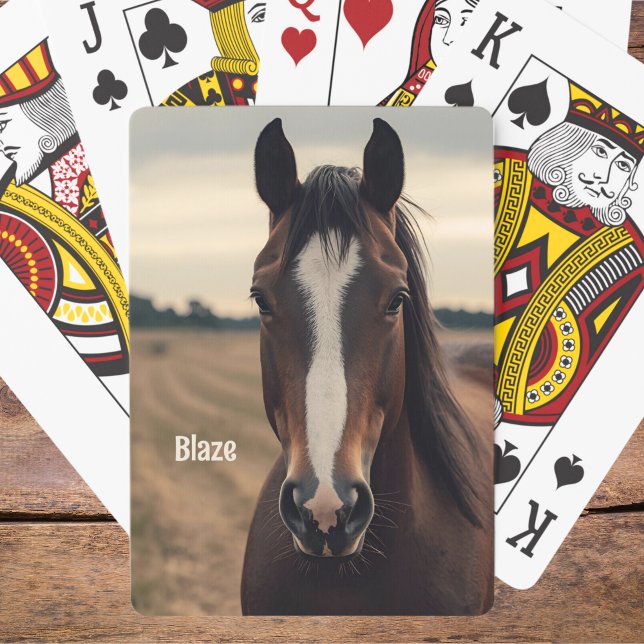 Horse Owner Photo Playing Cards Stocking Stuffer  (Creator Uploaded)