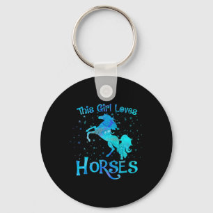 Horse Owner This Girl Loves Horses Equestrian Ride Key Ring