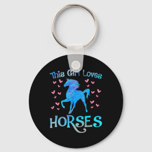 Horse Owner This Girl Loves Horses Equestrian Ride Key Ring