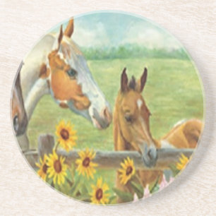Horse Painting Coaster