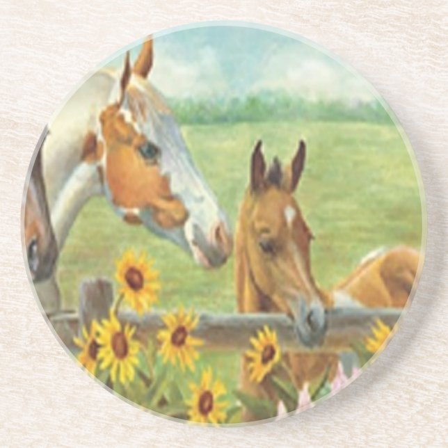 Horse Painting Coaster (Front)