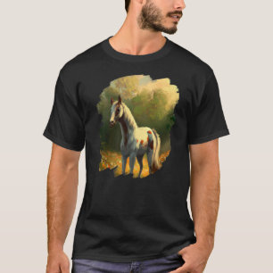 Horse Painting Vintage Retro Horseback Riding Hors T-Shirt