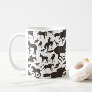  horse pattern, Gift for Horse Lovers Coffee Mug