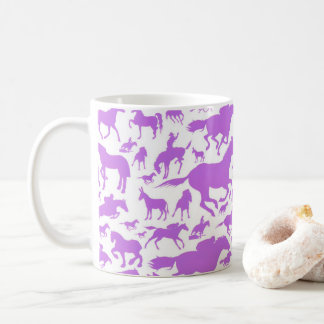  horse pattern, Gift for Horse Lovers Coffee Mug