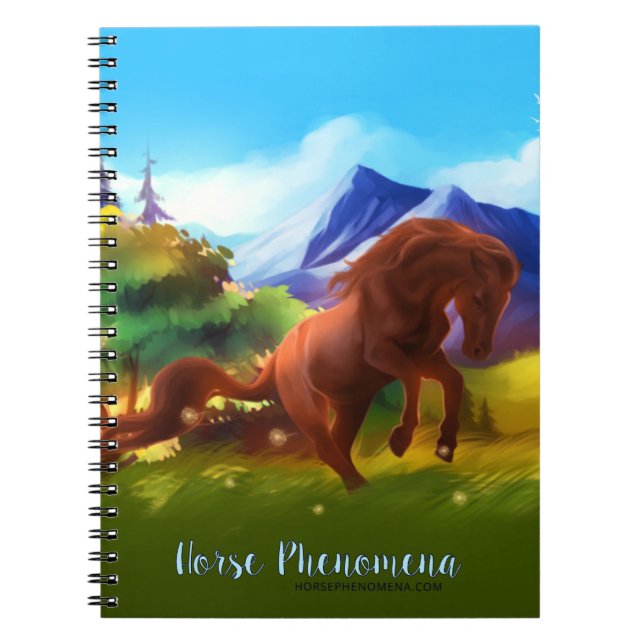 Horse Phenomena Horse Notebook (Front)
