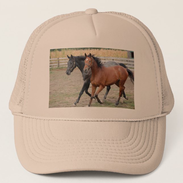 Horse Play Trucker Hat (Front)