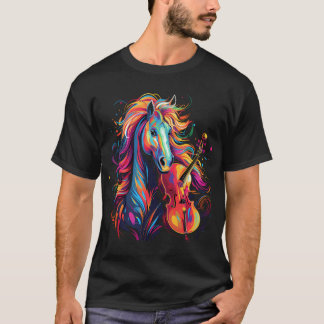 Horse Playing Violin T-Shirt