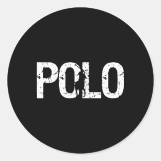 Horse Polo For Polo Players Horseback Riding Classic Round Sticker