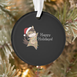 Horse Pony Christmas Snow Winter Animals Horses Ornament