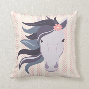Horse Pony Girls Pillow