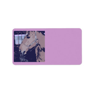 Horse Pop Art Label