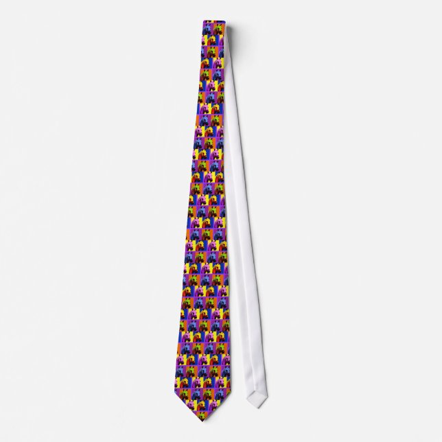 Horse pop art style tie (Front)