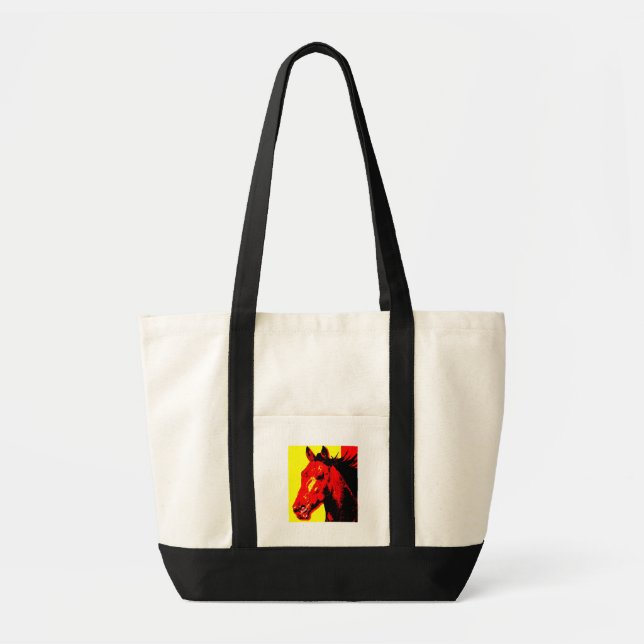 Horse Pop Art Tote Bag (Front)