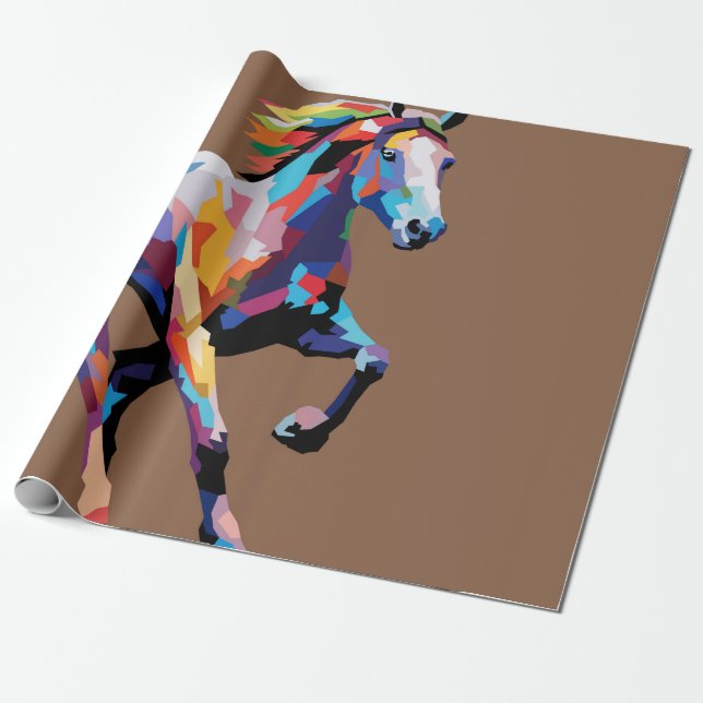 Horse pop art  wrapping paper (Unrolled)