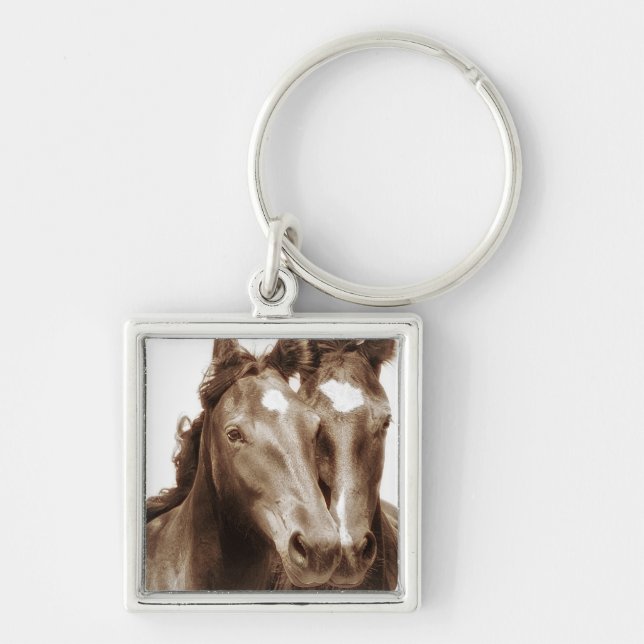 Horse Portrait III Key Ring (Front)