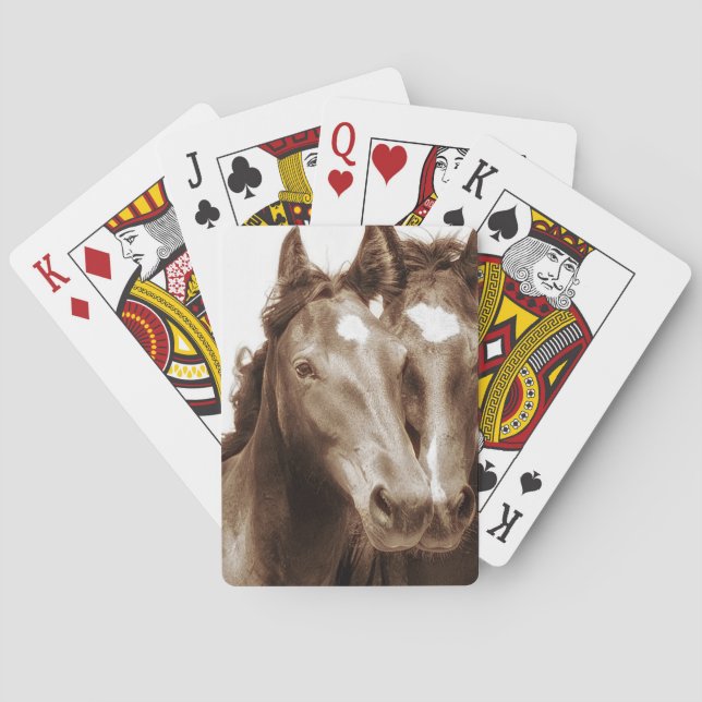 Horse Portrait III Playing Cards (Back)