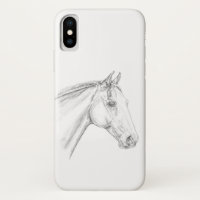 Horse Portrait in Pencil