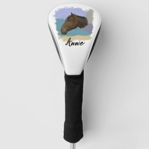 Horse Portrait of "Annie" Personalise Your Golf Head Cover