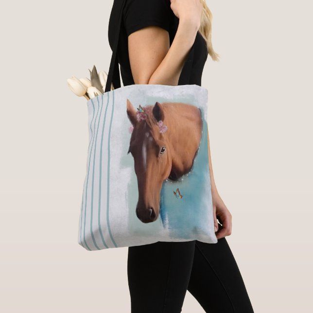 Horse Portrait - Tote Bag (Close Up)