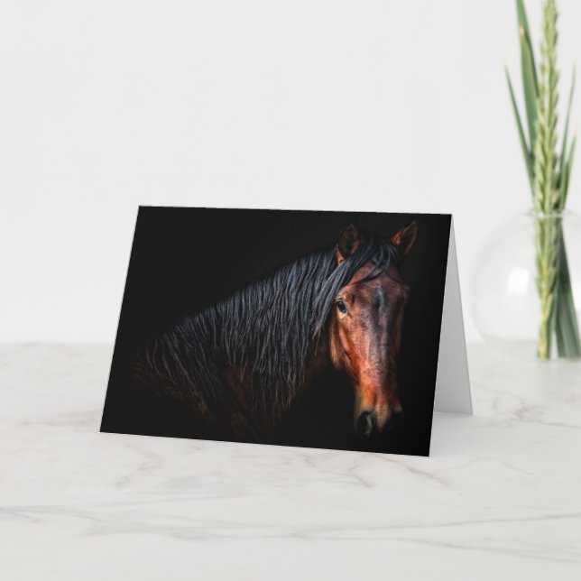 Horse Portrait VII Card (Front)