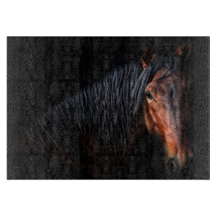 Horse Portrait VII Cutting Board