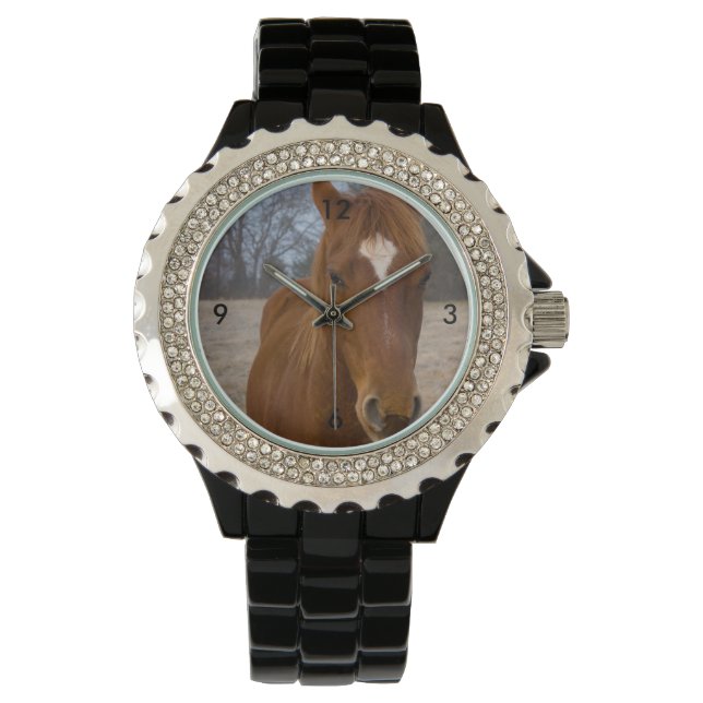 Horse pose wrist watch (Front)