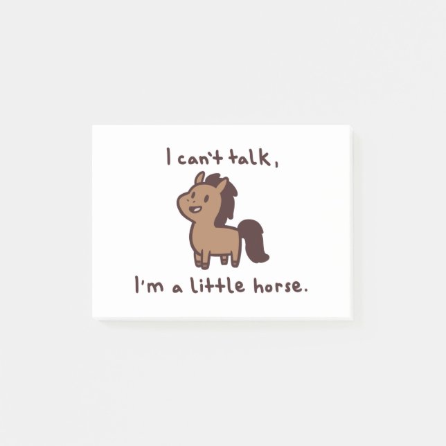 horse post-it notes (Front)