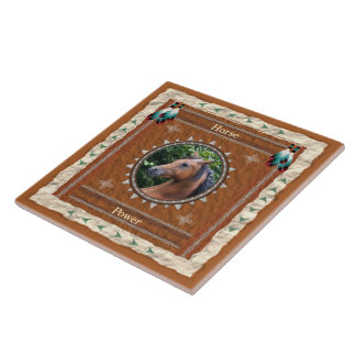 Horse  -Power- Ceramic Tile
