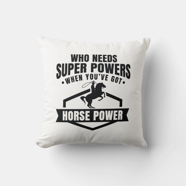 Horse Power Cushion (Front)