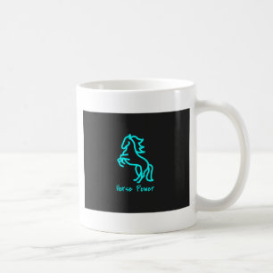 Horse Power in Blue Coffee Mug