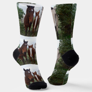Horse Power Makes For Four, Crew Socks