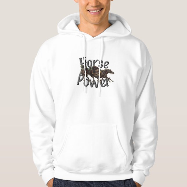 Horse Power Men's Hoodie (Front)