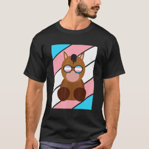 Horse Pride Transgender Flag LGBTQ Proud Ally Prid T-Shirt