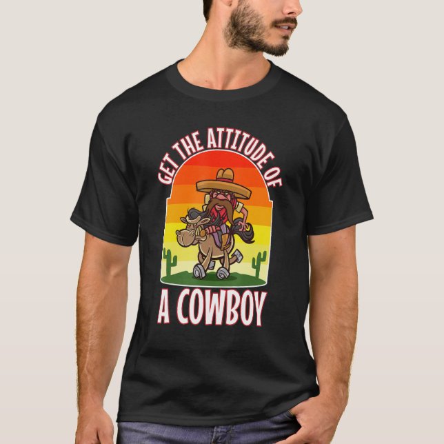Horse Pride Western Ride Rodeo Country Ranch Boots T-Shirt (Front)