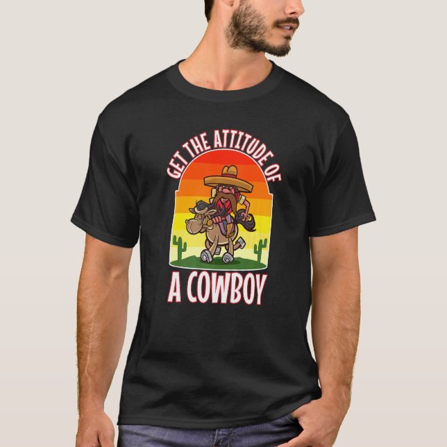Horse Pride Western Ride Rodeo Country Ranch Boots T-Shirt (Front)